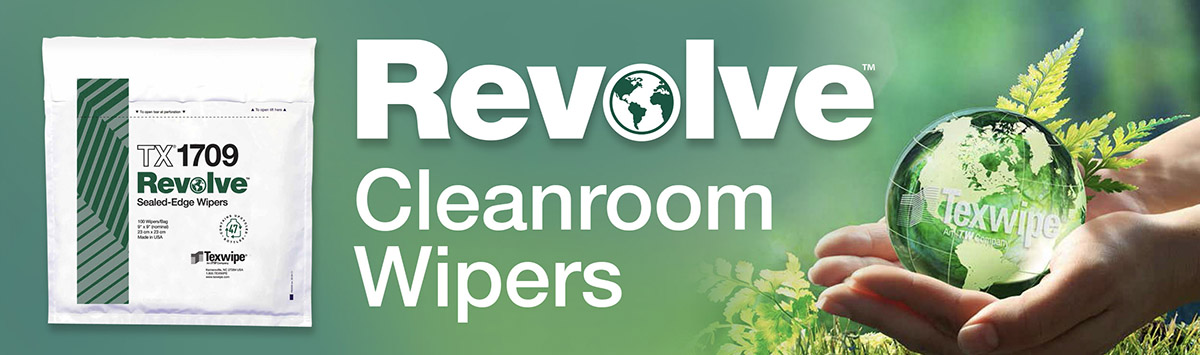 Revolve Cleanroom Wipers | TX 1709 Revolve Sealed-Edge Wipers | Texwipe an ITW Company