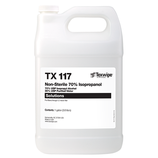 70% Isopropyl Alcohol (IPA), 1 gallon, Non-sterile, TX117