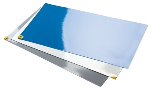 Clean Room Sticky Mat Frame - with 1 Pad (30 Sheets), Blue